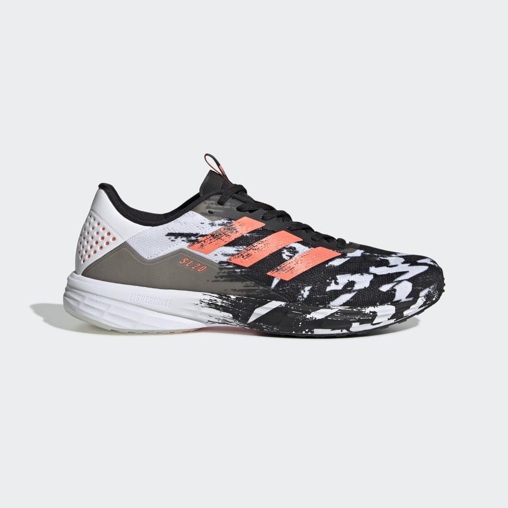 Adidas Men's SL20 Running Shoes Black/Coral/White Ireland EF0804